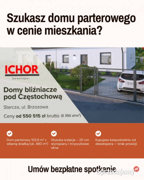 Dom Starcza Brzozowa 30 ICHOR Deweloper