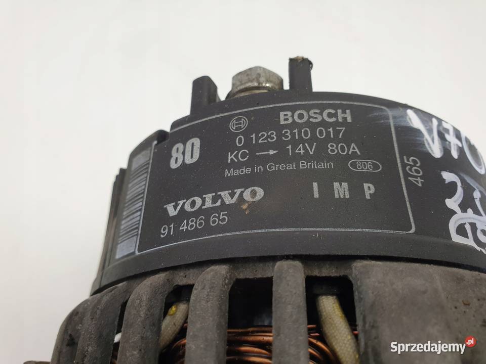 Volvo V70 I 20 10V ALTERNATOR 0123310017 80A lubelskie Janów sprzedam