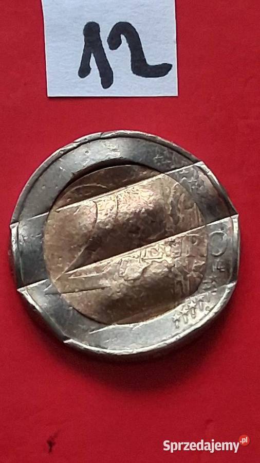 Niemcy 2 Euro 2002 Moneta z błędem Destrukt zachodniopomorskie Kołobrzeg