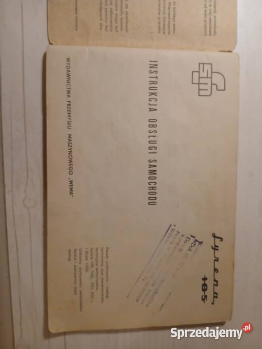 Syrena 105 Instrukcja obsługi Pozostałe Krosno