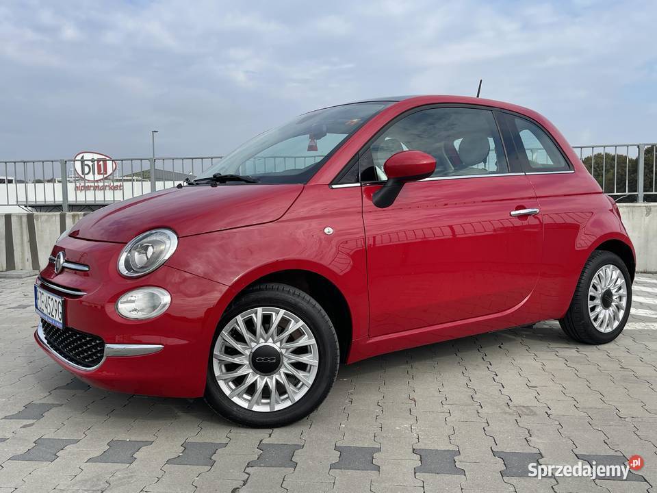 Fiat 500 12 8V 69 2016R 92 529 LOUNGE tryb CITY wielofunkcyjna kierownica