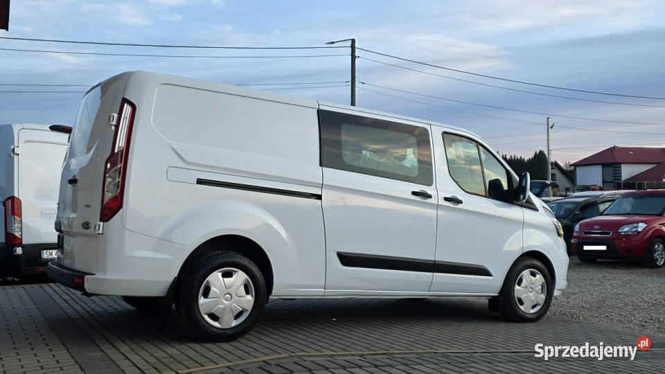Ford Transit Custom doka 5osobowa longbrygadówka biały Chełm Śląski