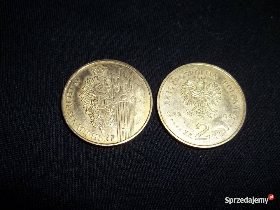 Moneta 2 złote15lecie Senatu III RP 65 Rocznica Łódź