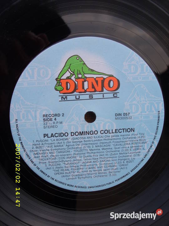 Klasyka LP PLACIDO DOMINGO2 plyty wintlowe dolnośląskie Wołów