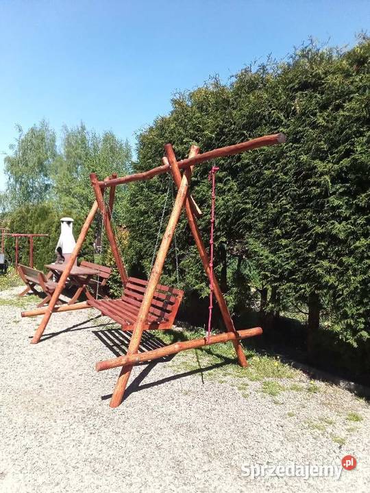 huśtawka ogrodowa drewniana Kraczkowa
