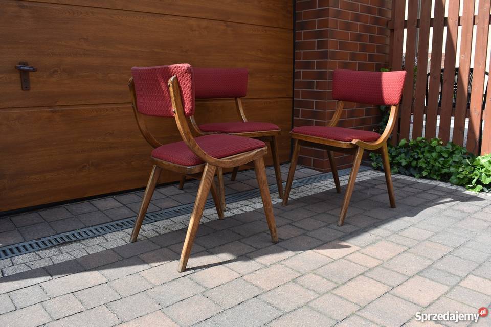 Krzesło Krzesła SKOCZEK PRL Antyk Zabytek KLASYK Mikołów