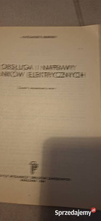 Obsługa i naprawy silników elektrycznych wydanie Antykwariat