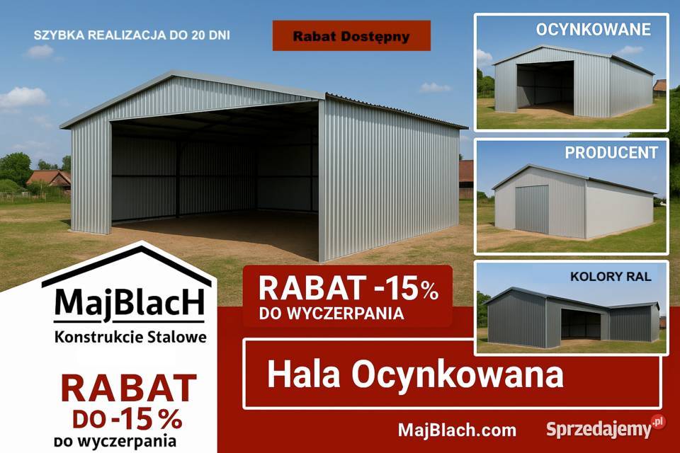 A102ZNIŻKA 15 na Garaż Blaszany w Ocynku Montaż Bytom