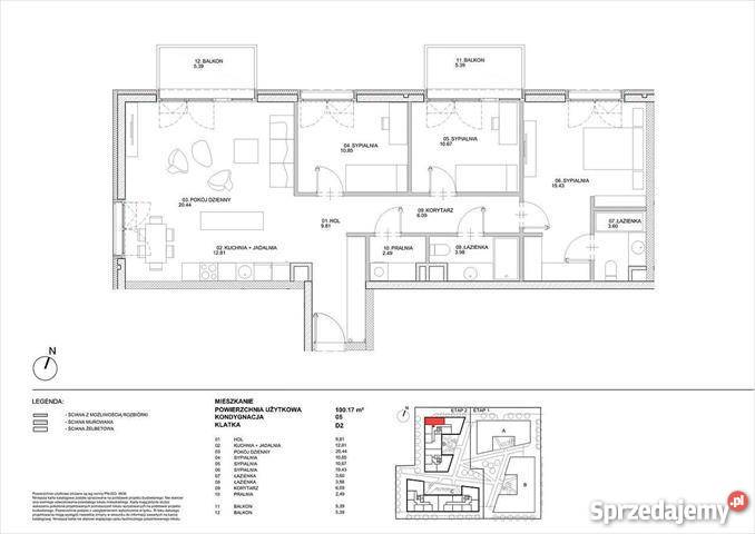 mieszkanie 100m2 4 pokojowe Warszawa Mokotów mazowieckie