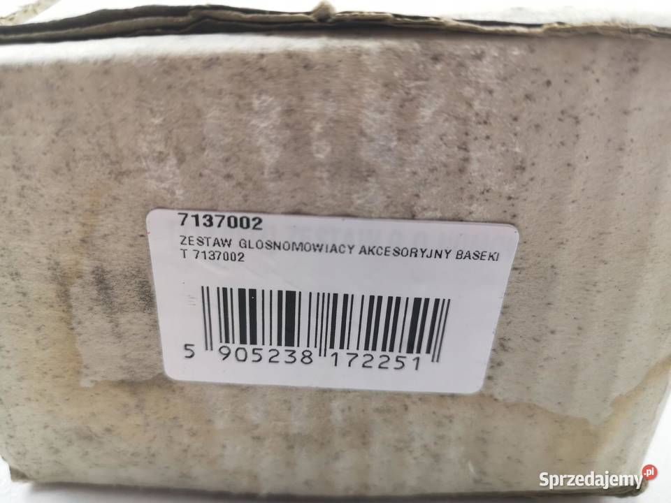 ZESTAW GŁOŚNOMÓWIĄCY AKCESORYJNY BASEKIT 7137002 lubelskie