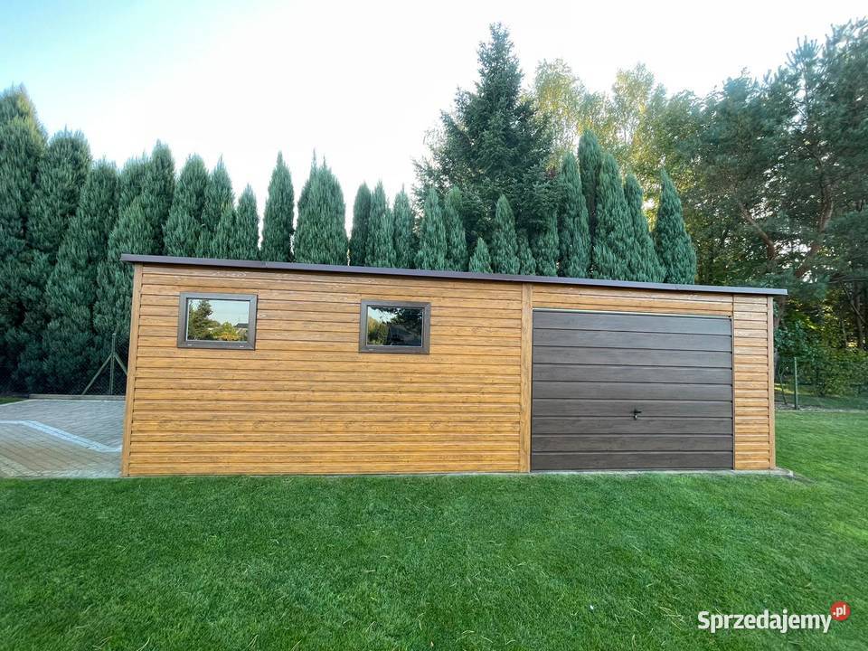 Domek ogrodowy garaż blaszany 6x35 profil złoty opolskie Nysa