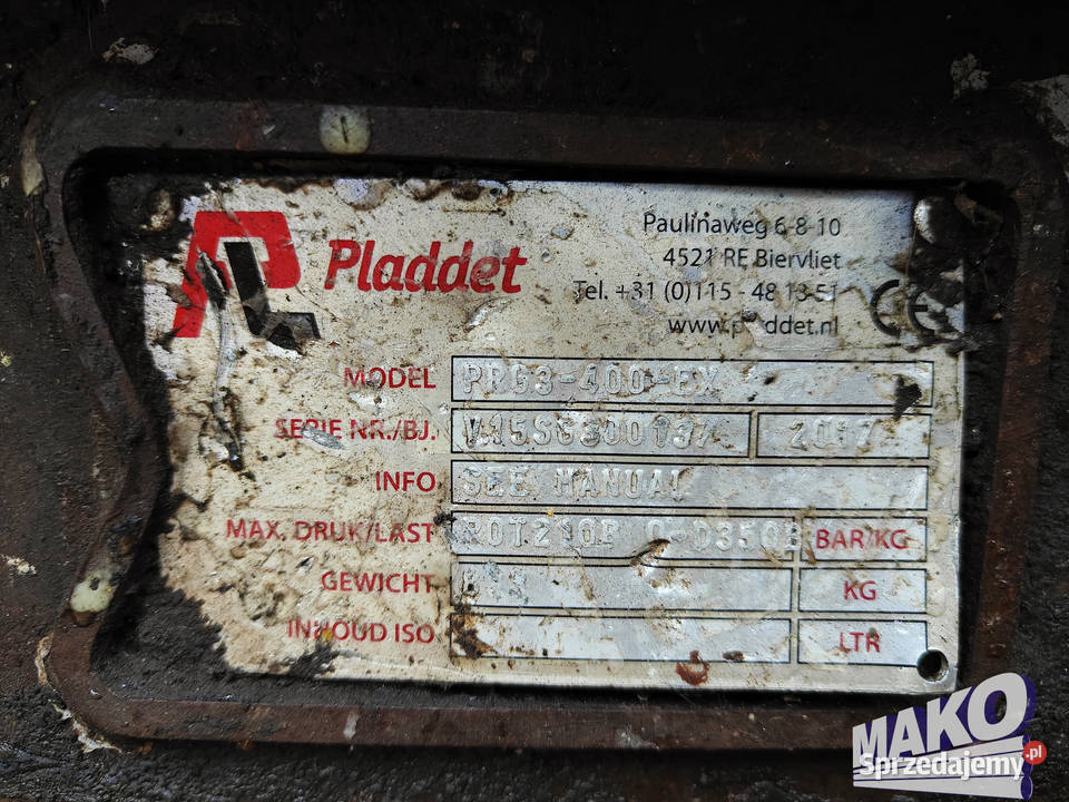 Chwytak sortujący wyburzeniowy Pladdet PRG3400 Ostrowiec Świętokrzyski