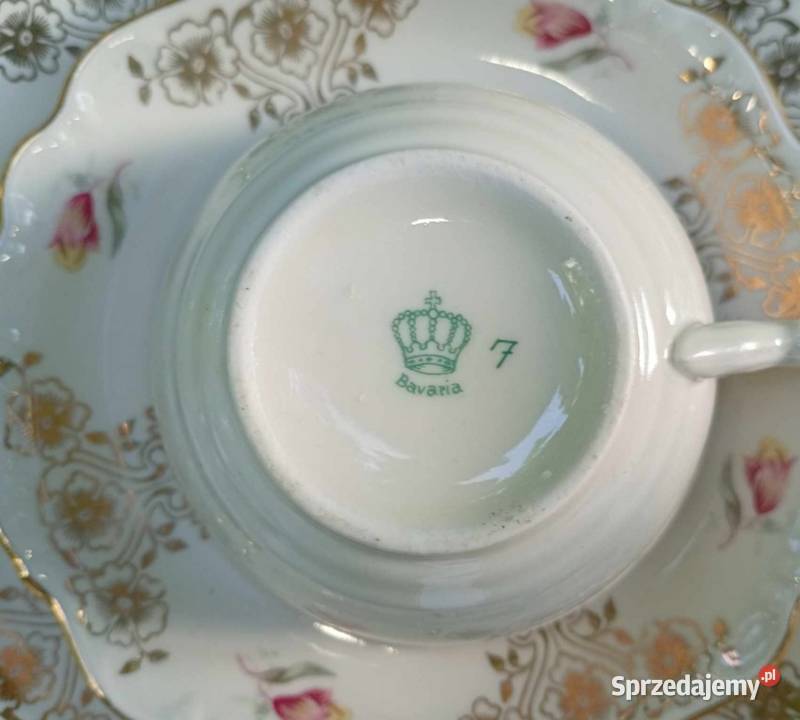 TRIO BAWARIA Z KORONĄszlachetna elegancjareliefy Pabianice sprzedam