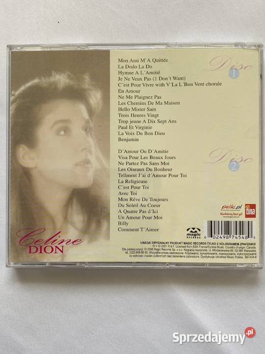 Celine Dion french collection plyta cd 1 płyta Lublin