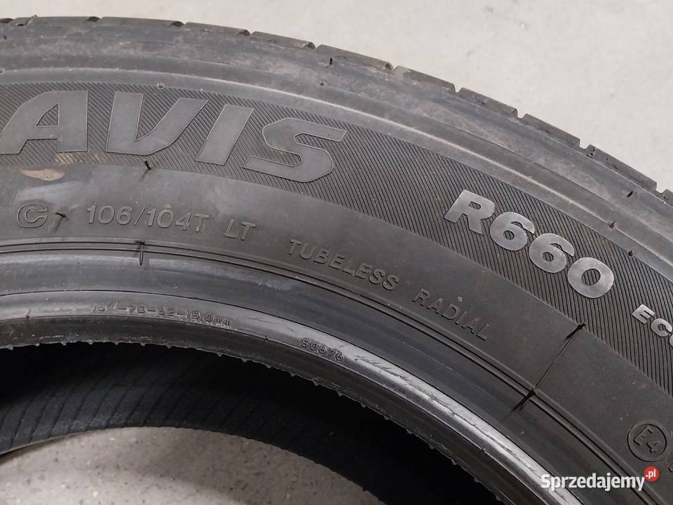 Opony letnie Bridgestone Duravis 21565R 16C R660 Samochodowe sprzedam