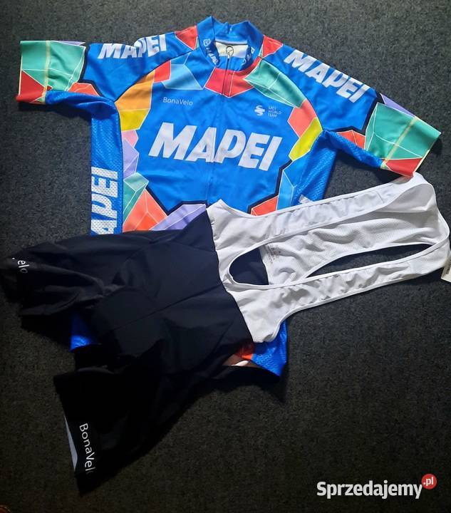 Strój kolarski Bonavelo MAPEI koszulka spoodenki Rozmiar M Żodyń