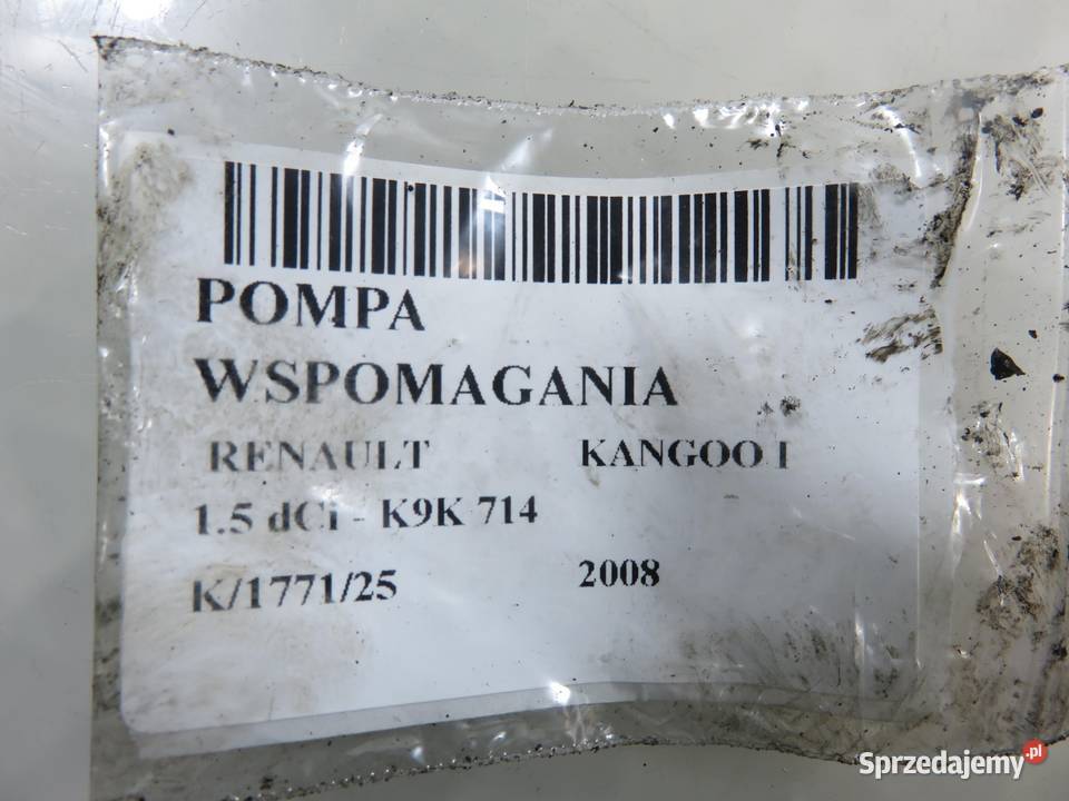 POMPA WSPOMAGANIA RENAULT KANGOO I 15 dCi 68 K9K