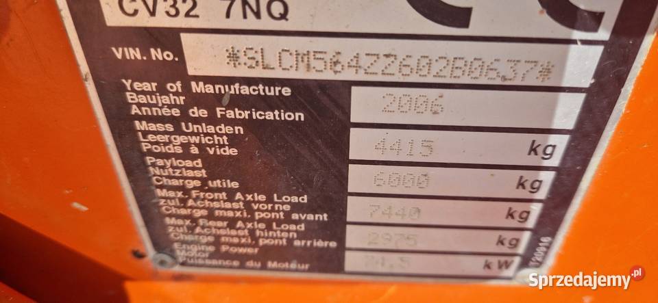 Wozidło budowlane 6 ton obrotowe thwaites Rok produkcji 2006 Namysłów sprzedam