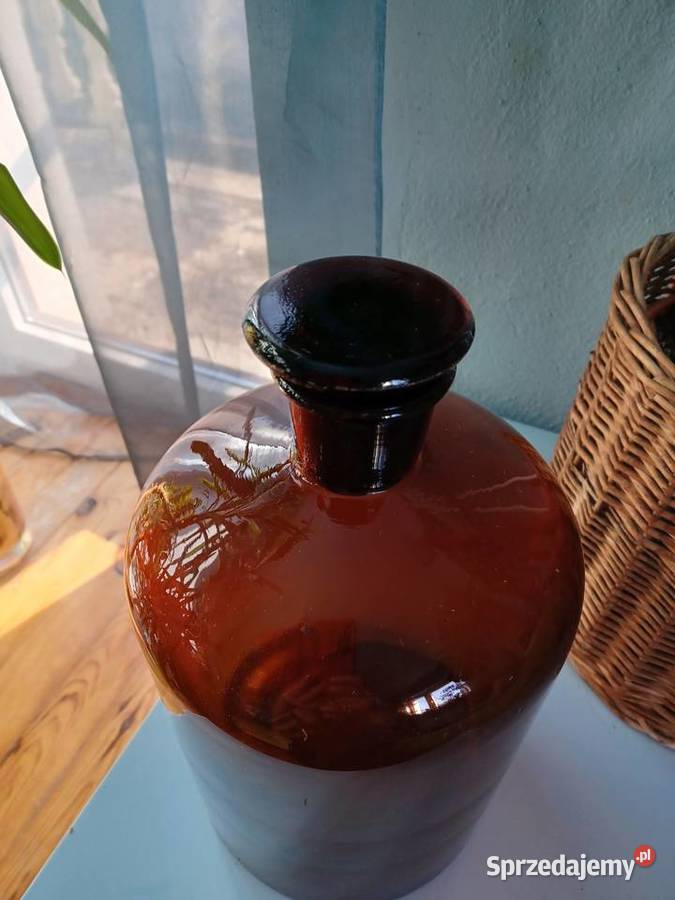 Stara butla aptekarska wielka 32 Łódź