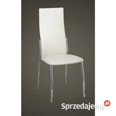 vidaXL Krzesła stołowe 2 białe obite sztuczną Warszawa