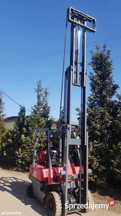 Wózek widłowy Nissan FG15 LPG Triplex 48m Wózki widłowe Biała Rawska