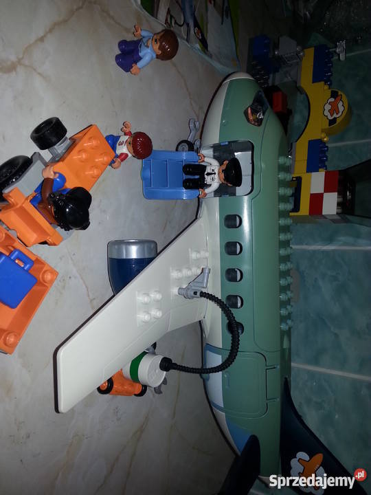 Lego duplo duży samolot lotnisko podlaskie Augustów