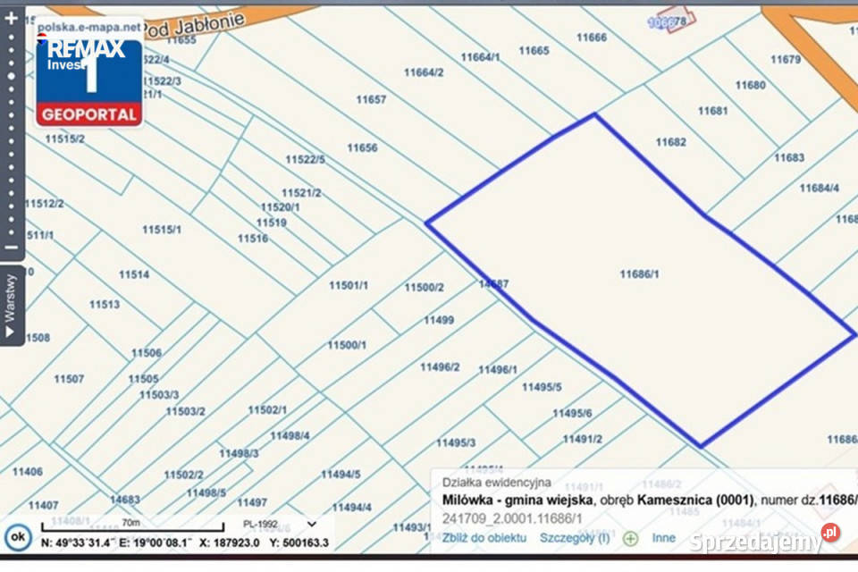 1 ha działka budowlana widokowa Koniakowa 10078m2 śląskie Kamesznica