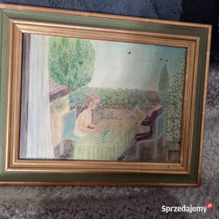 Obraz olejny Elizabeth Luster z 1979r Gorzów Wielkopolski