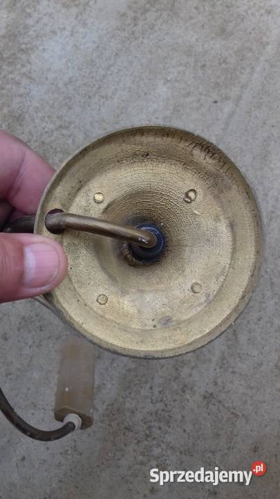 Stara mosiezna lampka na biurko brak klosza Pozostałe dolnośląskie Lubań