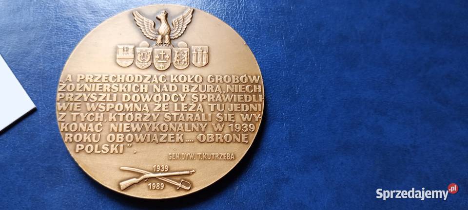 Stare monety Medal Bohaterom 1989 Polska 42 podkarpackie Lesko sprzedam
