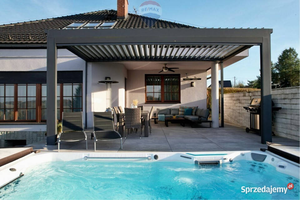 Luksusowy dom z basenem i sauną Frydrychowice garaż małopolskie
