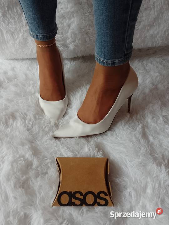 41 ASOS Design Białe czółenka Szpilki wieczorowe Kraków
