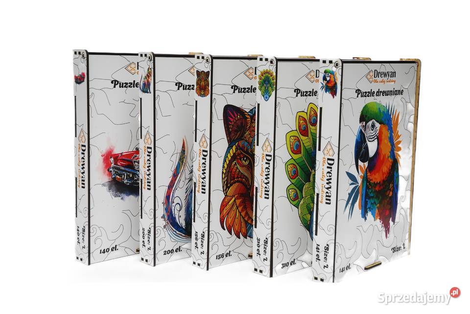 Puzzle Drewniane Premium EKO Układanka KOT A4 Łódź sprzedam