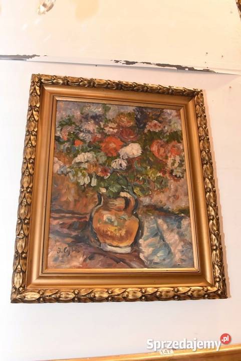 Jan Cybis Martwa Natura Kwiaty w Wazonie Obraz Kraków