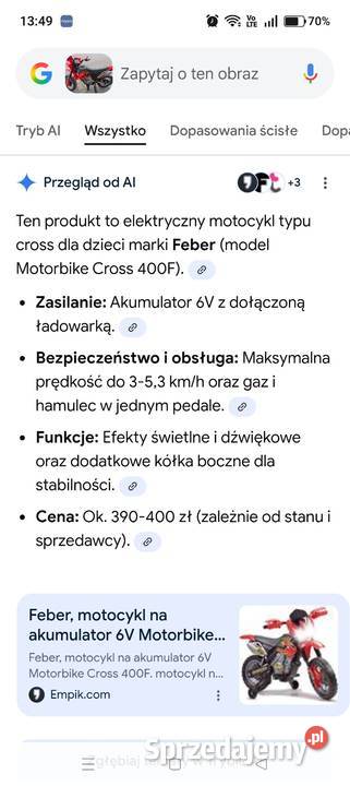 Motocykl jeździk dzieci Warszawa sprzedam