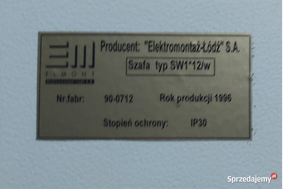 Rozdzielnice szafy metalowe typ SW1 i SW2 Łask