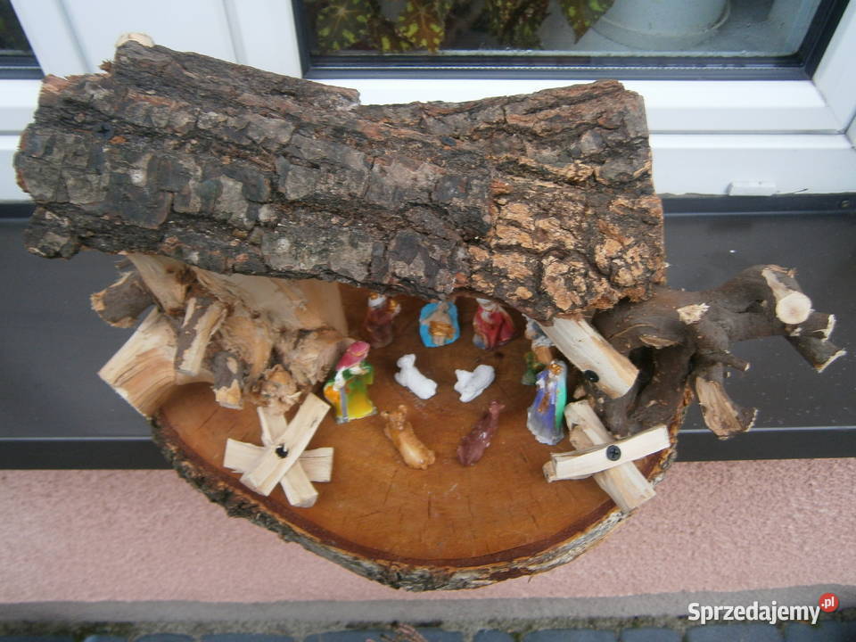 plaster drewna Szopka Bożonarodzeniowa drewniana Siedlce