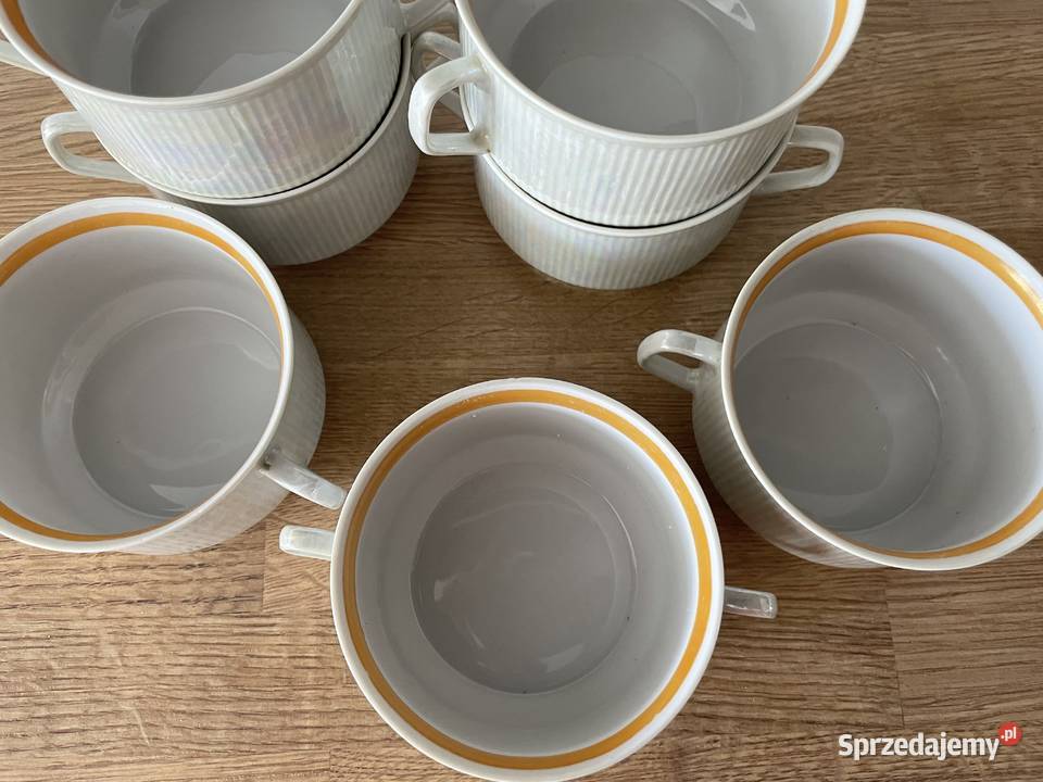 Chodzież porcelanowa bulionówka PRL Pruszcz Gdański