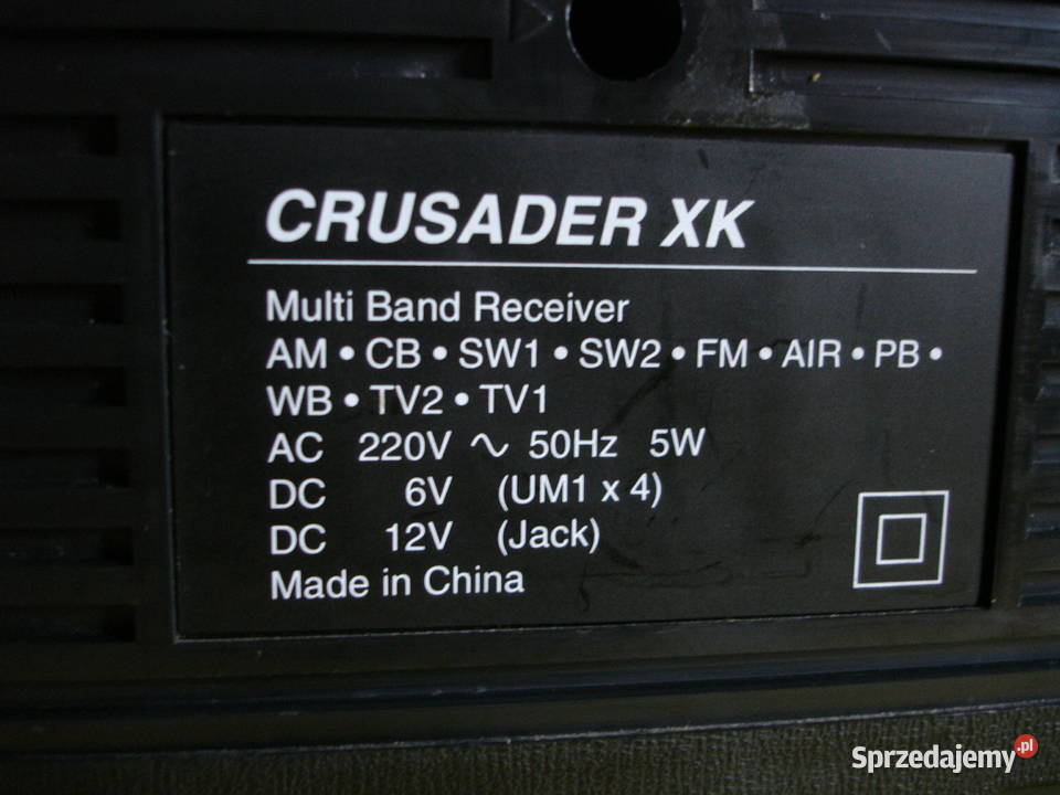 Radio globalne CRUSADER XK Radioodtwarzacze Zielona Góra