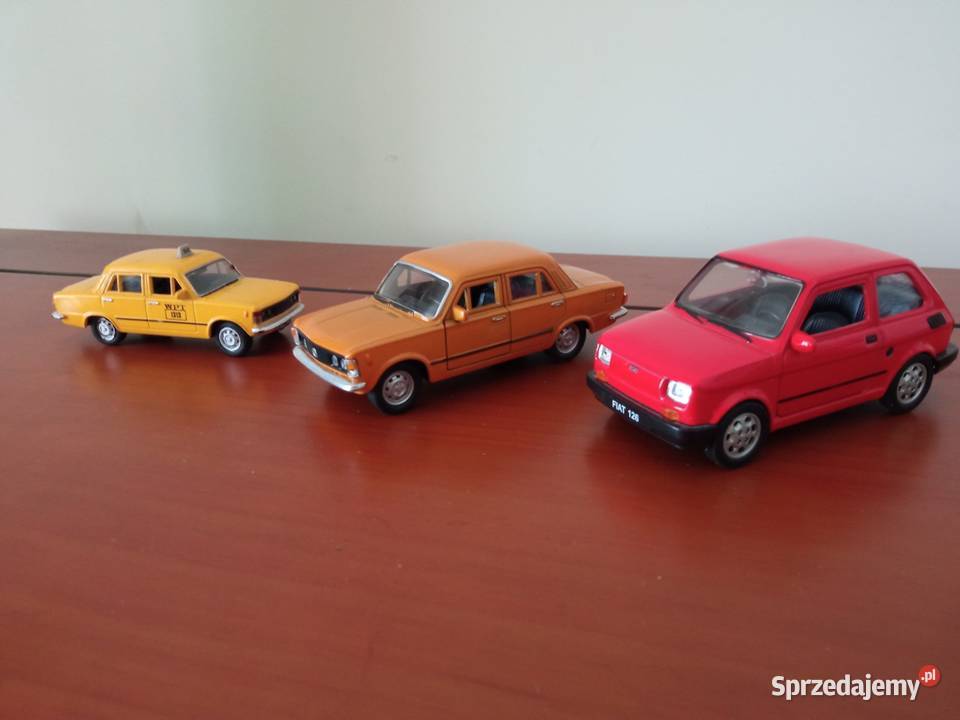 Fiat 126p 125p modele samochodów 3 sztuki śląskie Sosnowiec