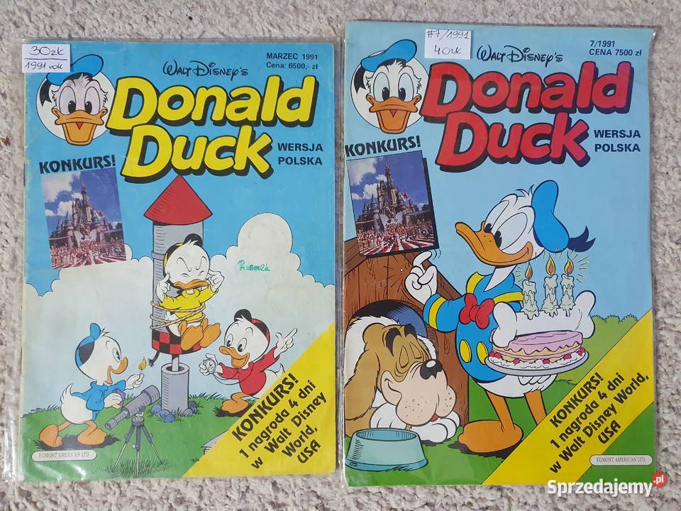 Donald Duck zestaw 18 komiksów lata 90te Gdynia