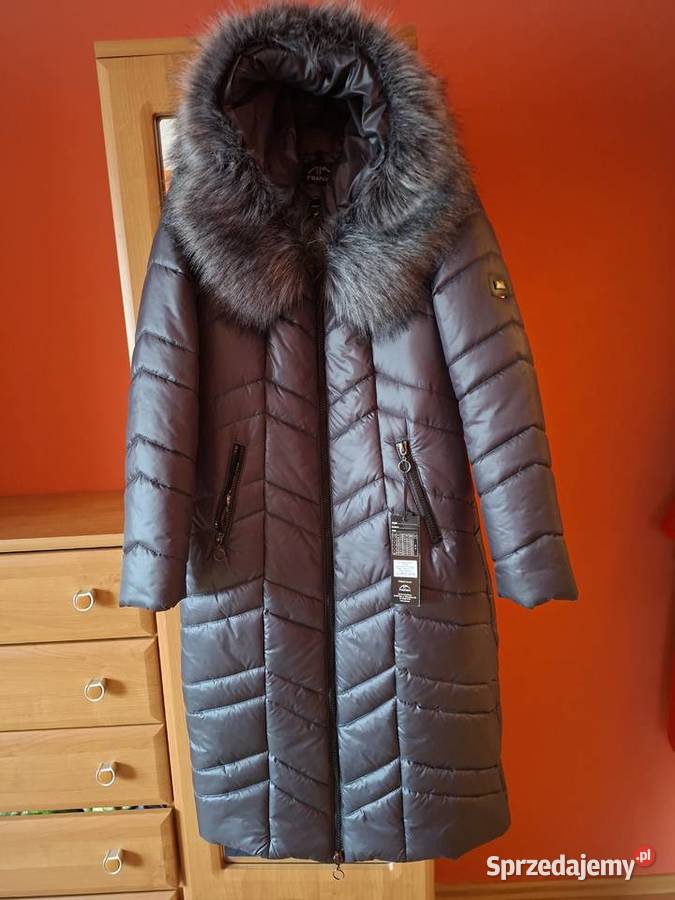 Pikowany dlugi płaszcz zimowy NOWY Ciechanów