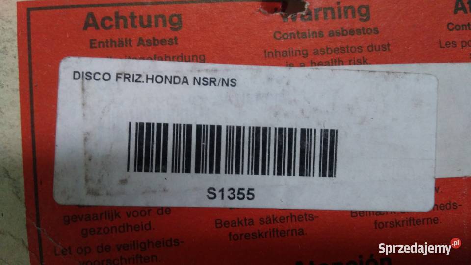 Tarcze sprzęgła przekładki Honda CRM NSR 125