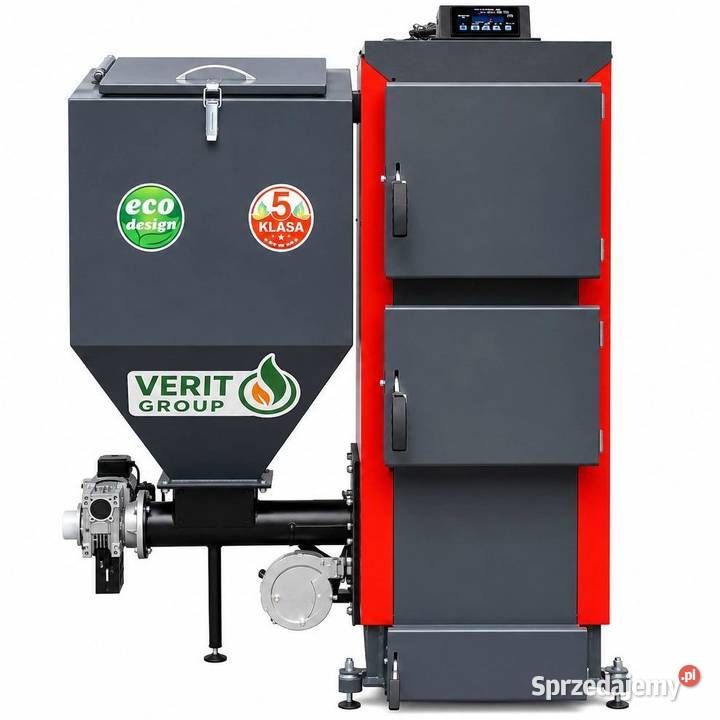 Kocioł 35kW na groszek z podajnikiem atest