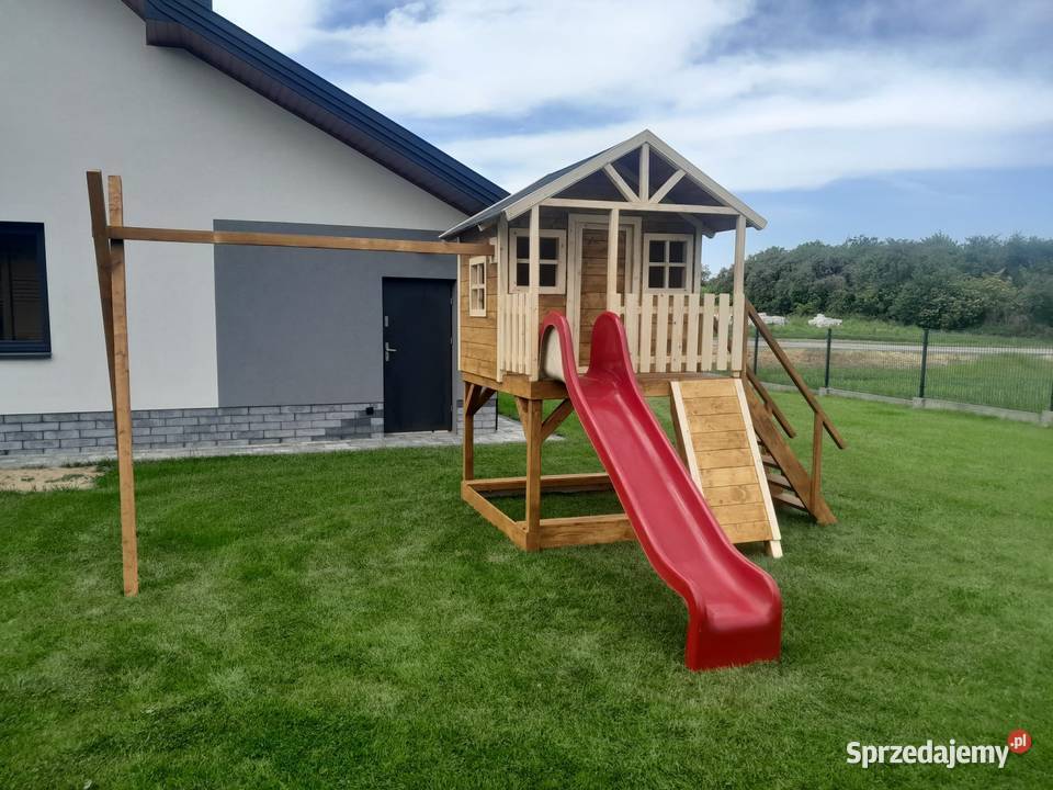 Domek drewniany plac zabaw dzieci Rzeszów