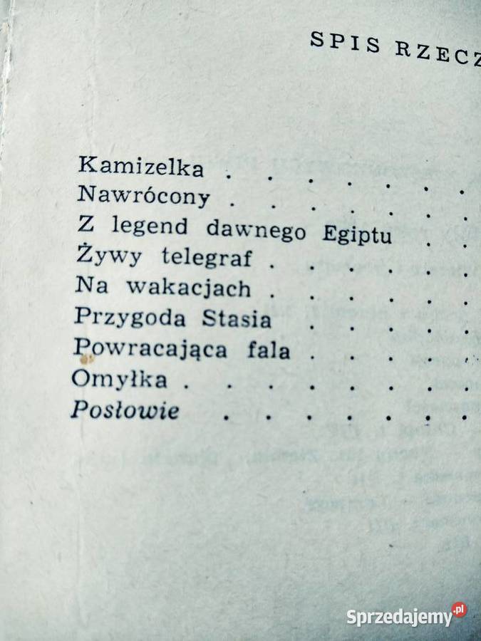 Wybór nowel Prus Kamizelka Z legend dawnego Warszawa