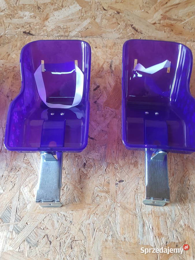 FOTELIK rowerowy lalki wzór kwiatki fioletowy Głogowa