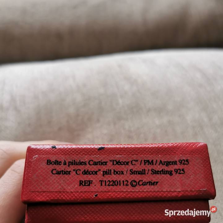 Cartier C dcor Pill Box pomysł na prezent srebro Warszawa
