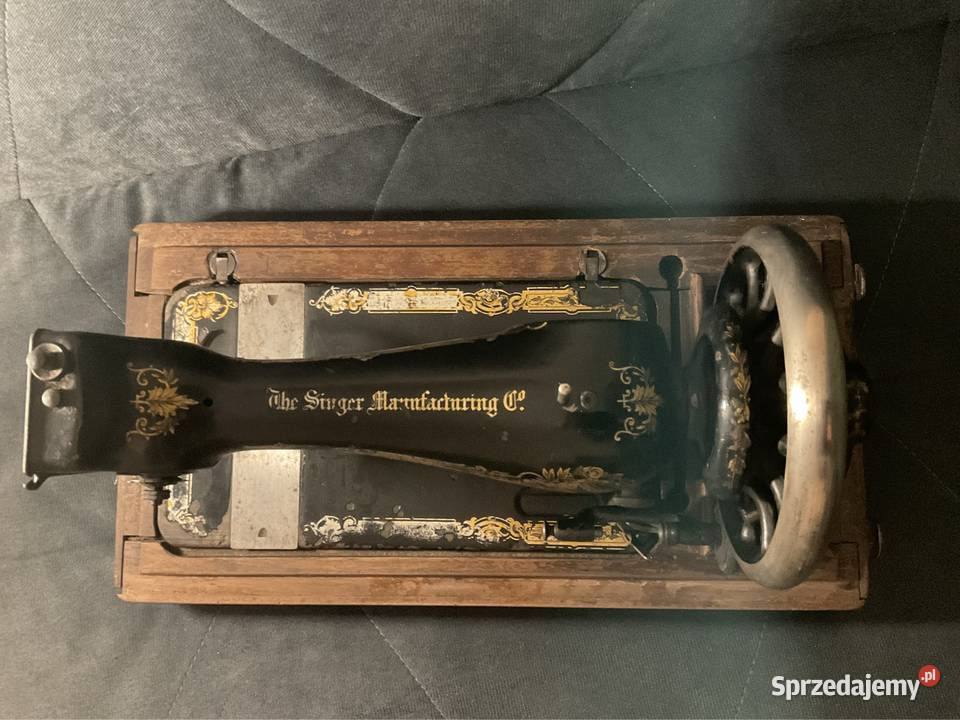 Antyczna maszyna do szycia Singer rarytas