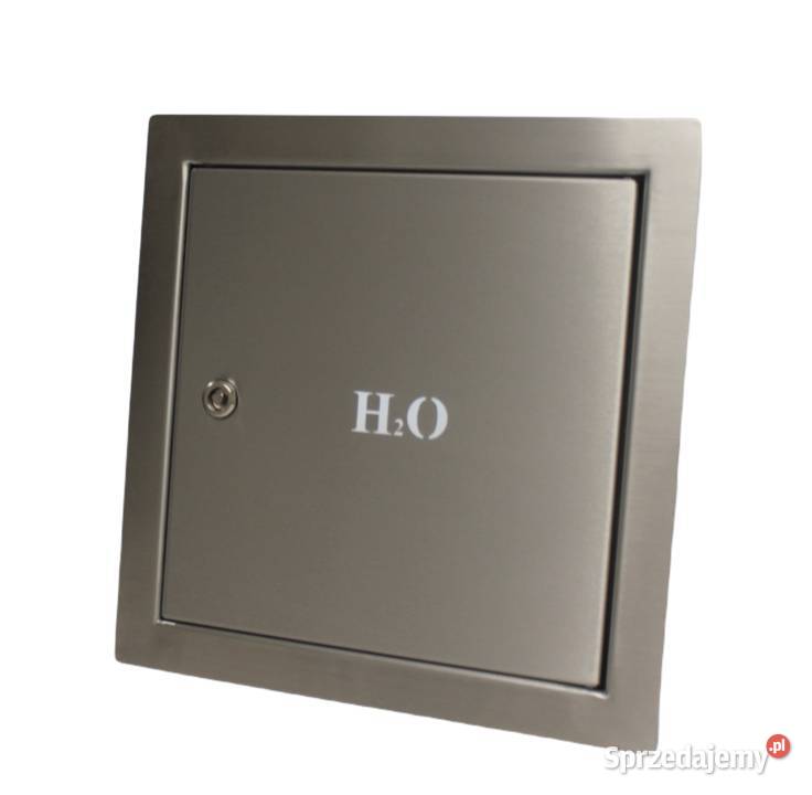Drzwi rewizyjne zaworu wody 300x300 INOX H2O Materiały budowlane
